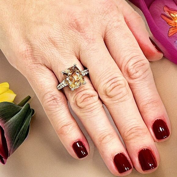 Natural Morganite Diamond Ring Size 6.25 14k Gold 5.26 TCW Certified $6,950 215 - Picture 13 of 15